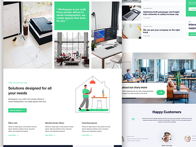 Workspace landing page