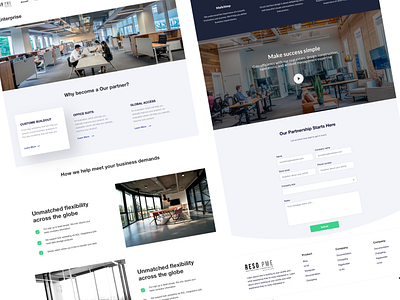 Workspace landing page