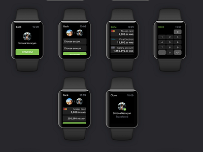 Easy transfer to your friend accounts bank iwatch transaction