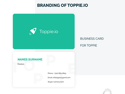 Business card branding business card startup