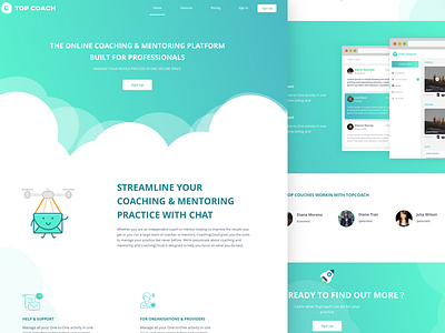 Coach Landing page