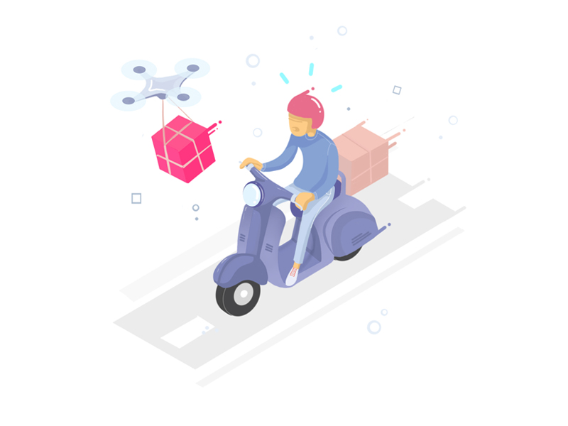 Speedy Delivery by Kannan.G.S on Dribbble