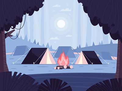 Outdoor Campsite Landscape