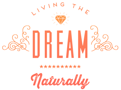 Living the Dream Naturally frontage graphic design thirsty rough trend typography