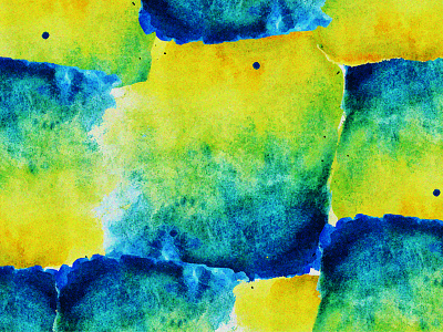 Island Dew Abstract abstract blue color paint pattern texture watercolor yellow