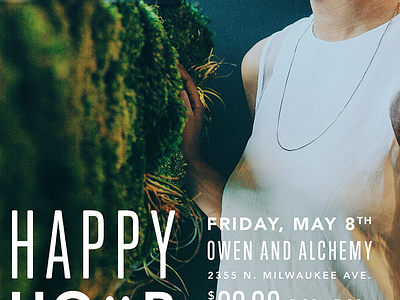 Happy Hour avenir flyer flyer design typography