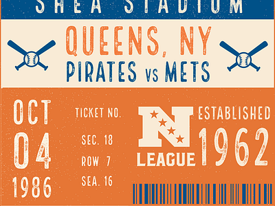 Shea Stadium designs, themes, templates and downloadable graphic elements  on Dribbble