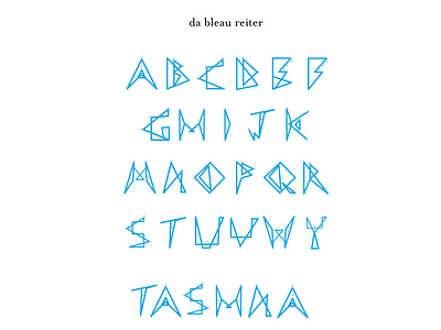 da bleau reiter font challenge