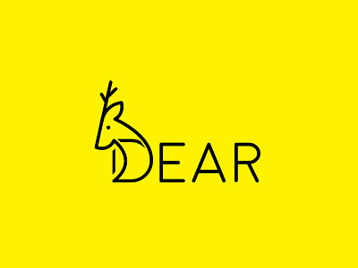 Dear creative typography logo