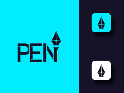 Pen typography logo