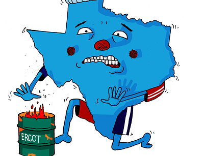 Texas 2020/21 cartoon color drawing illustration ink