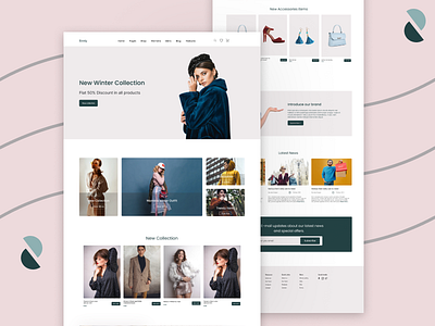 Fashion e-commerce Landing page adobexd branding cloths design designers dribbble e commerce ecommercebusiness ecommercestore fashion figma landingpage marketing onlinemarketing onlineshopping shoponline ui user ux