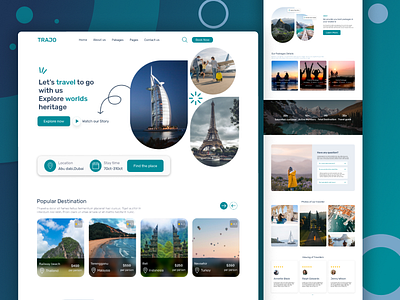 Travel agency Landing Page adobexd branding cleints design designers dribbble figma landingpage stayinanexplore travel travelagency travelagent travelblogger travelers travelgroup travelling travelpacakage ui ux websitedesign