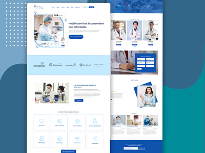 Medical Website UI Design