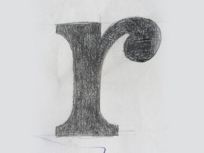 r lettering r type