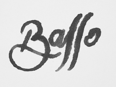 Baffo handwritten ink