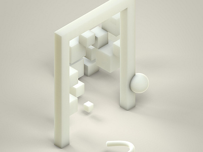 Door Wip 3d cinema4d door minimal physical render