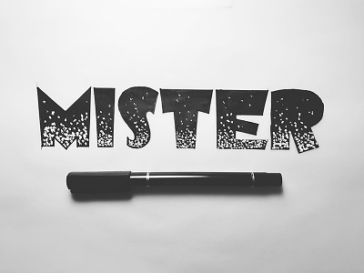 Mister letter lettering