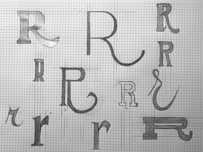 Bunchofr lettering practice r