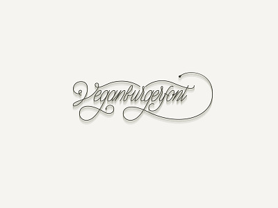 Veganburgerfont hamburgerfont handletter handwritten lettering practice vegan