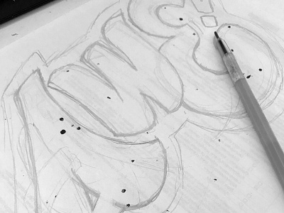 awe_wip awe lettering letters pencil practice sketching