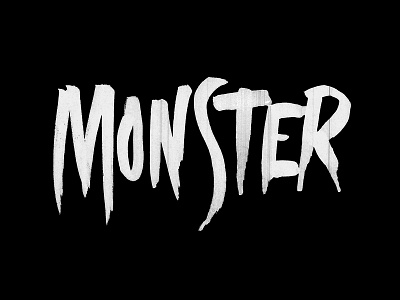 Monster wip lettering practice tombow