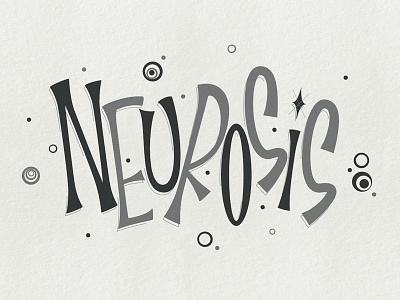 Neurosis design letter lettering letters logo practice type typography
