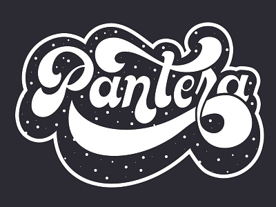 Pantera design handwritten lettering letters logo practice type typography