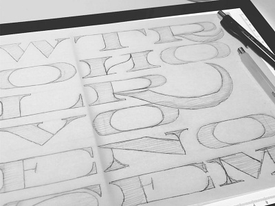 WolvesInTheThroneRoom design letter lettering letters pencil practice sketch type typography