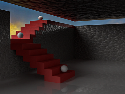 Steps to nowhere 3d design graphic design