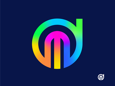 DM Logotype Gradient Color Exploration branding branding and identity colorful design gradient color logo logotype