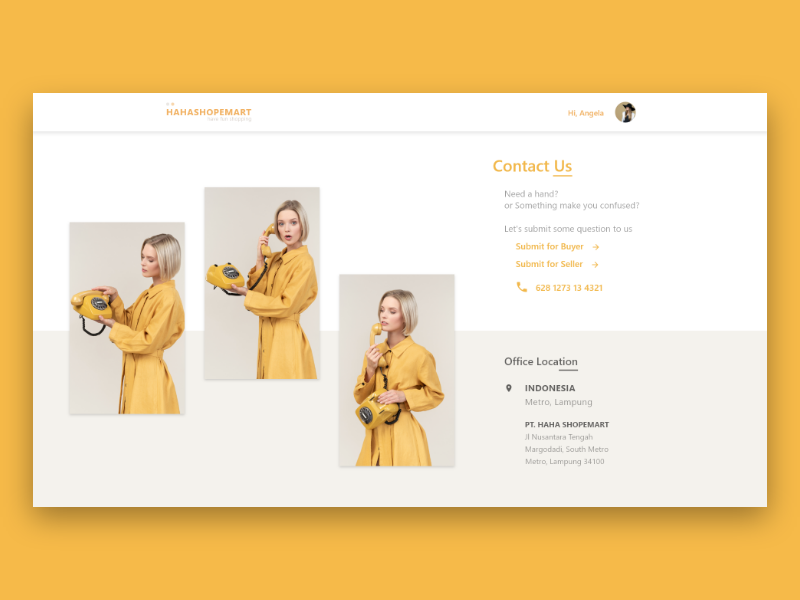 Contact Us website header design web app appdesign ux uidesigner dailyui ui design