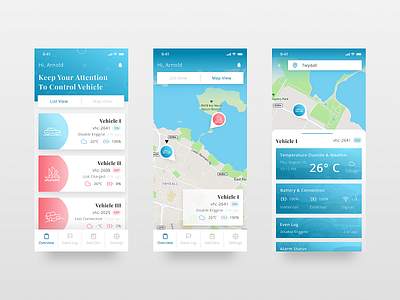Tracking App app design map