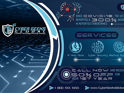 Postcard design - Cyber Geeks Global