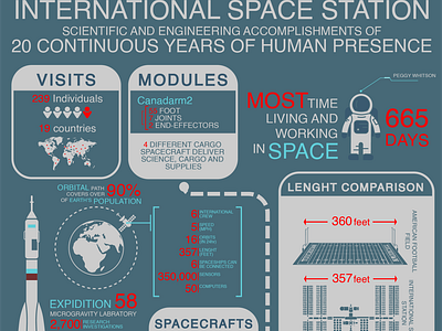 NASA Infographic Design For 20 Years Accomplishment