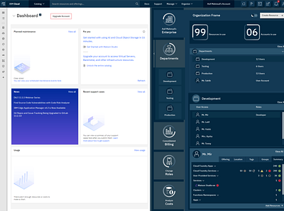 IBM Cloud App Interface Design app application branding design graphic design ibm icons illustration interface modern professional ui ux vector website