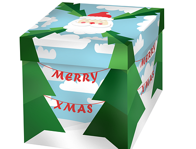 Christmas Box Design box christmas box concept art digital illustration graphic design illustration professional