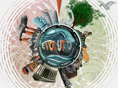 Evolution Artwork concept art digital artwork drawing evolution graphic design illustration sketch