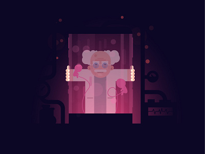Dribbble Invite Giveaway / Doctor doctor dribbble giveaway illustration invite invites to give away laboratory player vector