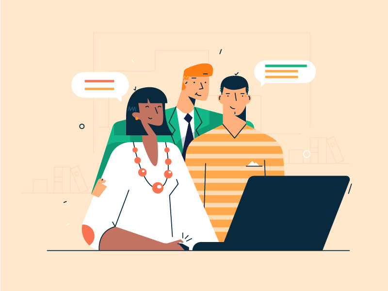 Teamwork vector team project people office occupation meeting teamwork illustration documents collaboration character