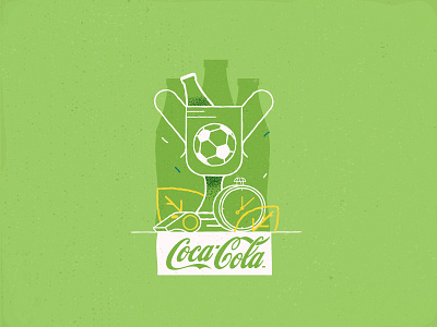 Football banner clock coca cola cup drink football illustration stroke vector victory whistle