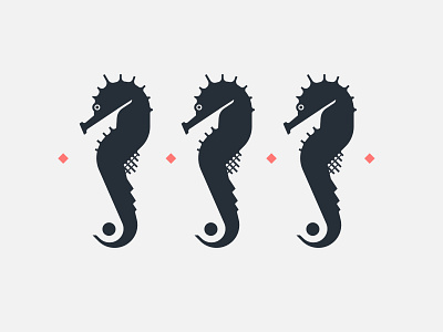Hippocampus brand branding design fish illustration vector