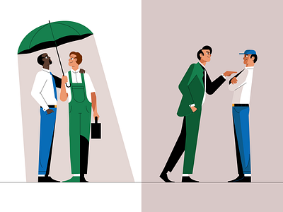 Characters businessman character design flat illustration line stroke vector