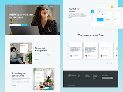 Team. - Figma to Webflow animation app blog cms cyan digital desing figma gradient landing page teh company ui uiux user experience web web desing web development webflow website wizard wizardess