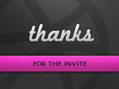 Dribbble invite 3d dribbble invite thanks