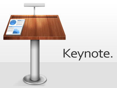 Keynote Icon apple document icon keynote lamp light metal modern wood