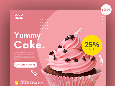 Cake/Food Product Design Template