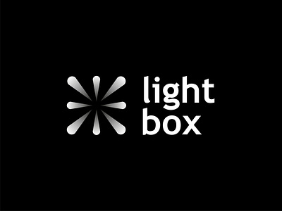 Light box art art direction black blackandwhite box branding design light lightbox logo logodesign logotype vector white