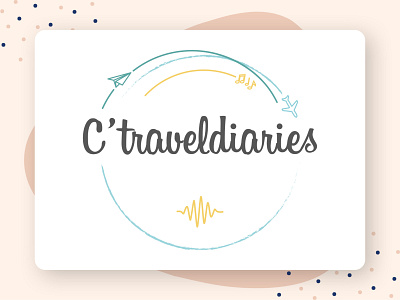 C'traveldiaries blog blogger blogging branding diaries diary journey logo logo design logotype music travel travel logo traveling travelling