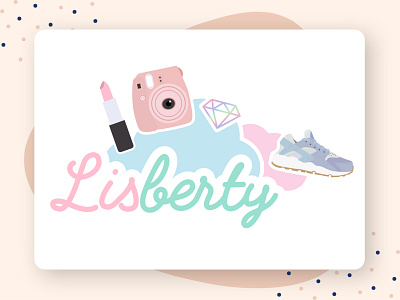 Lisberty blog blogger blogging branding identity illustration logo logo design logotype